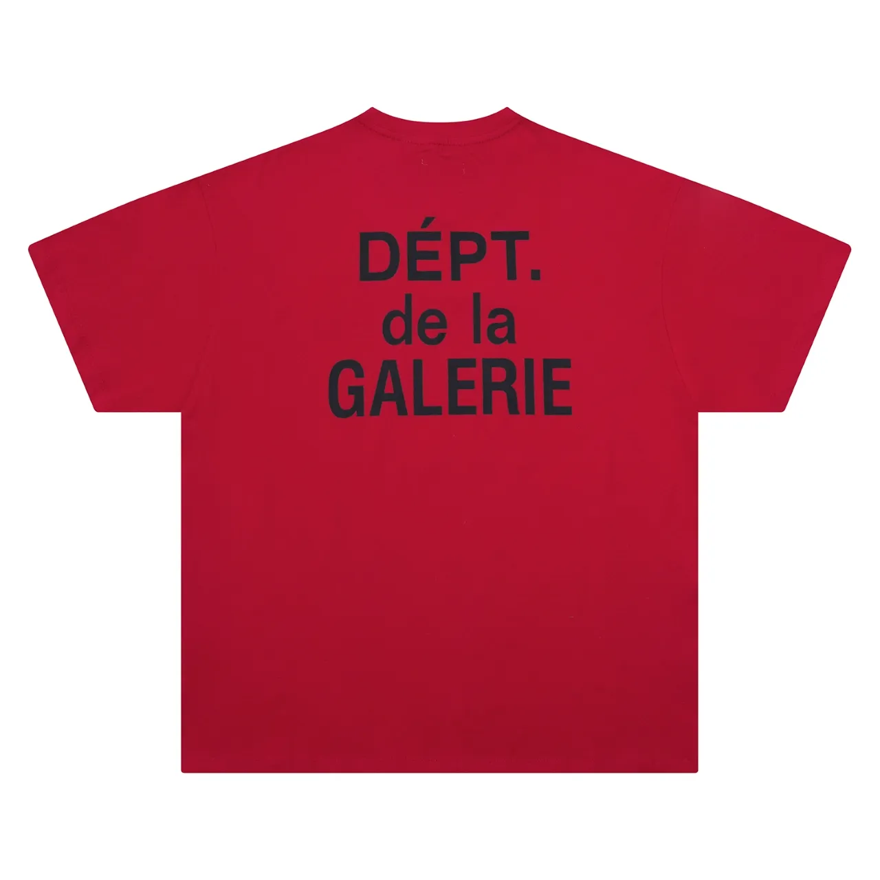 648#Gallery Dept New Classic Basic French Letters LOGO Basic Slogan Round Neck Short Sleeve T-Shirt Pure Cotton Tee Royal Blue Red Lake Blue Apricot Print Blue Apricot Print Black S～XL p90